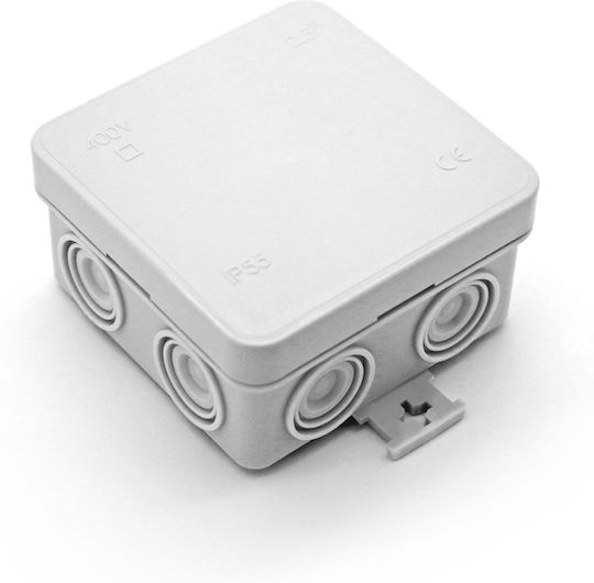 Arli Cutie electrică pentru montaj exterior IP55 75x75x40mm în culoarea Gri