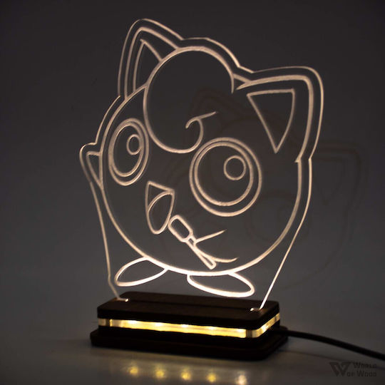 World Of Wood Осветително Тяло Pokemon - Jigglypuff LED World Of Wood Осветително Тяло Pokemon - Jigglypuff LED