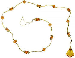 Synchronia Christmas Garland with Beads Gold