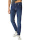 512 Men's Jeans Pants with Slim Tapered Fit Blue