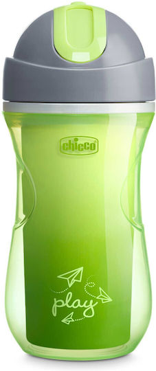 Chicco Παιδικό Ποτηράκι "Sport" από Πλαστικό Πράσινο 266ml για 14m+
