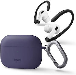 Uniq Nexo Комплект калъф и кука за ухо с кука в Лилав цвят за Apple AirPods Pro