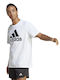 Adidas T-shirt Bărbătesc cu Mânecă Scurtă Alb