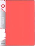 Typotrust Ντοσιέ Σουπλ με 30 διαφάνειες Διαφάνειες για Χαρτί A4 Κόκκινο