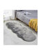 Rug Rectangular Furry Gray