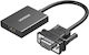 Ugreen CM513 Konverter VGA männlich zu HDMI weiblich Schwarz