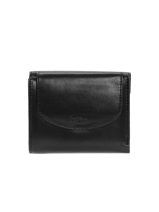 Lavor 1-6024S Small Leather Women's Wallet with RFID Black