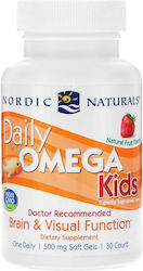 Nordic Naturals Daily Omega Kids Ιχθυέλαιο 500mg 30 μασώμενες ταμπλέτες
