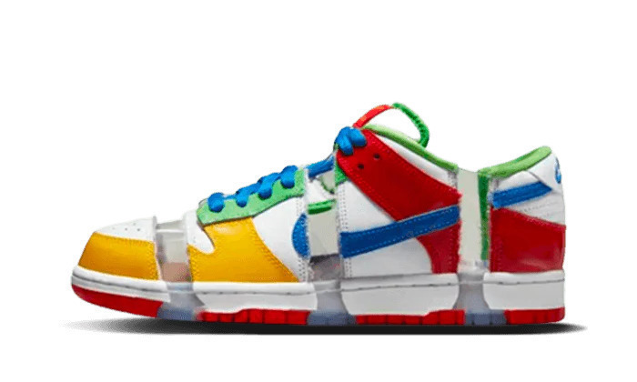 Nike SB Dunk Low Sneakers White Hyper Royal Mean Green FD8777