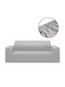 vidaXL Elastic Cover for Two Seater Sofa Grey 1pcs 332941