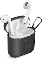 SBS Калъф с кука в Черен цвят за Apple AirPods 1 / AirPods 2