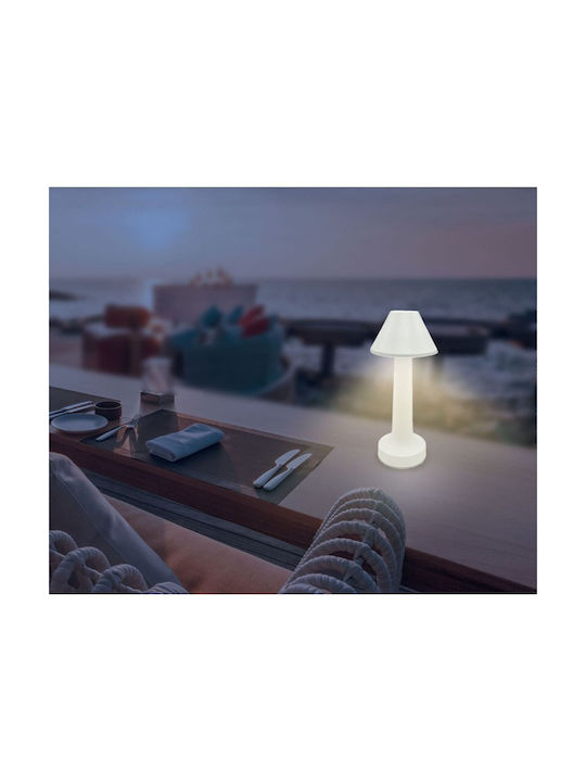 Luma Metal Table Lamp LED with Gold Shade and Base