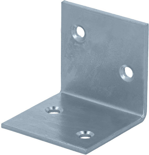 ArteLibre Aluminum Corner Shelf Silver 40x40mm 04010487