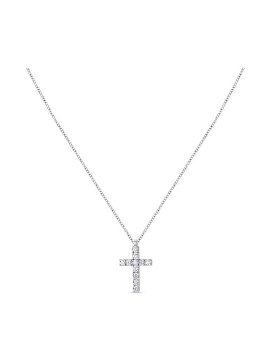 Morellato Damen Kreuz aus Silber mit Kette