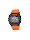 Casio Watch Battery with Orange Rubber Strap