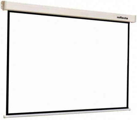 Reflecta Projektionswand für Projektor Decke Crystal-Line Rollo Softlift mit Bildseitenverhältnis 1:1 200x200cm / 113
