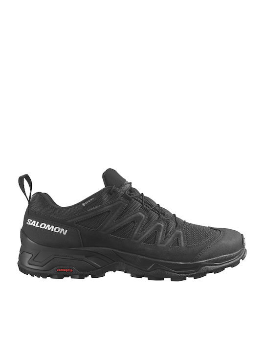 Salomon X Ward GTX Men's Hiking Shoes Waterproof with Gore-Tex Membrane Black