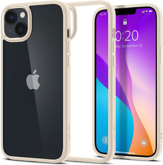 Spigen Кристална Хибридна Задна Корица Силикон Пясъчен Бежов iPhone 14 Plus