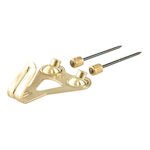 ArteLibre No3 Metallic Hanger Kitchen Hook with Nail Gold 4pcs 04011000