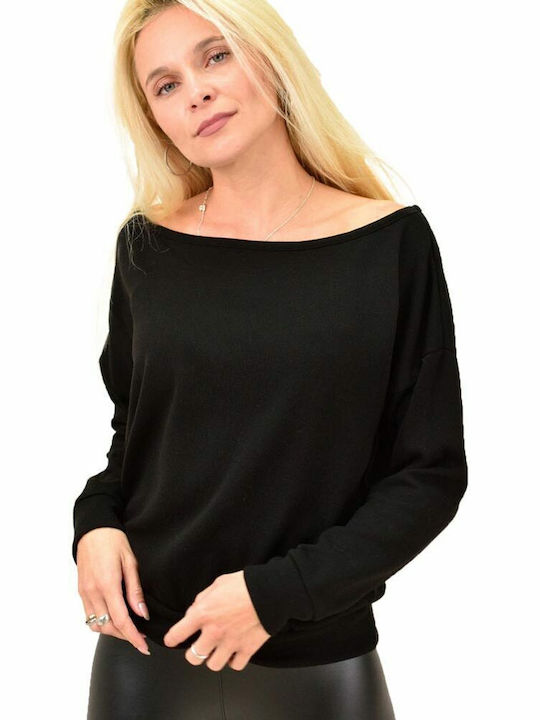 Potre Women's Blouse Cotton Long Sleeve Black