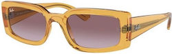 Ray Ban Kiliane Γυαλιά Ηλίου Κίτρινα με Κοκκάλινο Σκελετό