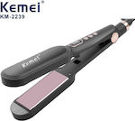 Kemei ΚΜ-2239 Hair Straightener with Ceramic Plates 55W