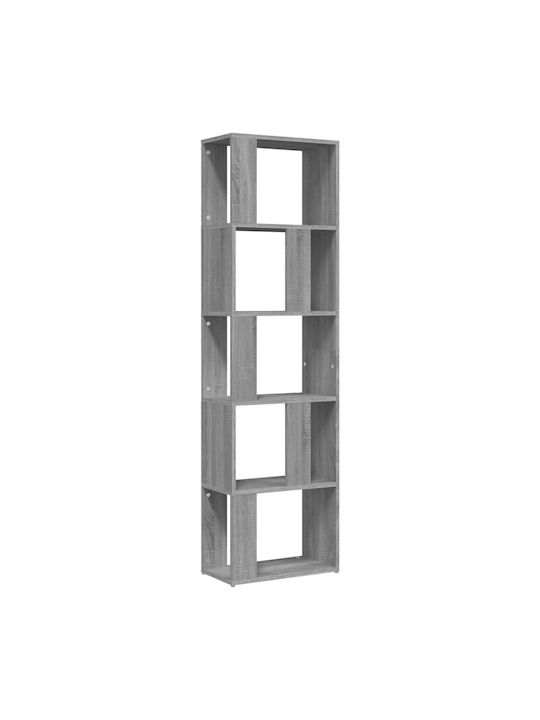 Bookcase 45x24x160cm Grey