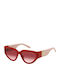 Marc Jacobs Women's Sunglasses with Red Plastic Frame and Red Gradient Lens MARC 645/S 92Y/TX