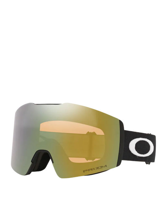 Oakley Fall Line Ски & Сноуборд Маска Детска Черен с Леща в Цвят Златист