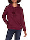 Tommy Hilfiger Women's Hooded Sweatshirt Burgundy