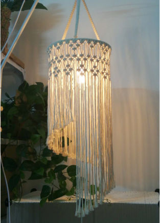 ARlight PDC 6820 Κρεμαστό Φωτιστικό Λευκό Boho με Ντουί E27 30x70εκ.