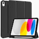 iNOS Smart Flip Cover Δερματίνης Μαύρο (iPad 20...