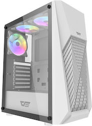 Darkflash DK150 Middle Tower Cutie de calculator cu iluminare RGB Alb