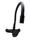 PS-116175 Tall U-Shaped Kitchen Faucet Wall Black