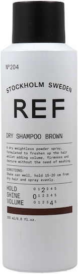 REF N.204 Brown Ξηρό Σαμπουάν Διατήρησης Χρώματος για Βαμμένα Μαλλιά 200ml