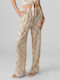 Vero Moda Γυναικεία Ψηλόμεση Υφασμάτινη Παντελόνα με Λάστιχο Pastel Rose Tan