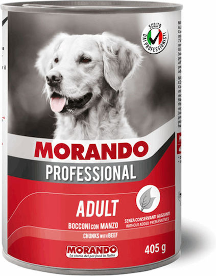 Morando Professional Wet Food Dogs in Cans with Calf 405gr