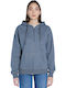 Women's Sweatshirt Jacket Hooded Dark Grey