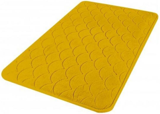 Non-Slip Bath Mat Memory Foam AT0000292 Mustard 50x120cm