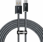 Baseus Tungsten Geflochten USB 2.0 Kabel USB-C männlich - USB-A 100W Schwarz 2m (CALD000716)