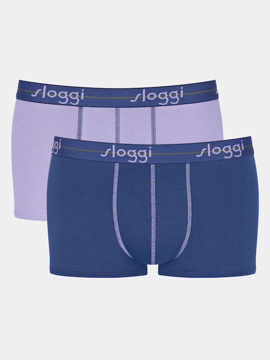 Sloggi Start Hipster Men's Boxers Blue/Lilac 2Pack