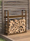 vidaXL Ξύλινο Κουτί Αποθήκευσης Ξύλων 110x35x108.5cm Καφέ