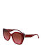 Liu Jo Women's Sunglasses with Burgundy Plastic Frame and Burgundy Gradient Lens