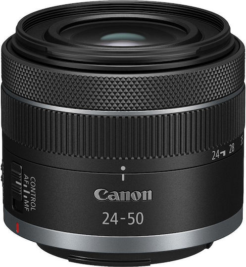 Canon Full Frame Φωτογραφικός Φακός RF 24-50mm f/4.5-6.3 IS STM Standard Zoom για Canon RF Mount Μαύρος