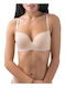 Butterfly Bra with Light Padding Beige