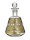 Inart Glass Wine Decanter 23cm with Stopper Gold