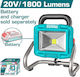 Total Proiector de lucru Baterie LED cu luminozitate până la 1800lm