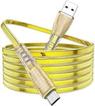 Borofone BU31 Jelly Knitted 1m Braided USB 2.0 to micro USB Cable Gold