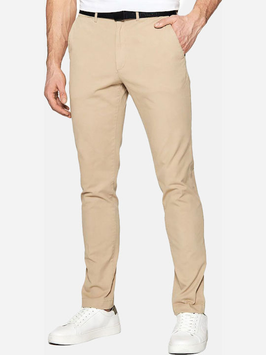 Παντελόνι Chino Ελαστικό σε Slim Εφαρμογή Light Tan