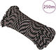 vidaXL Rope Knitted 4mm Black